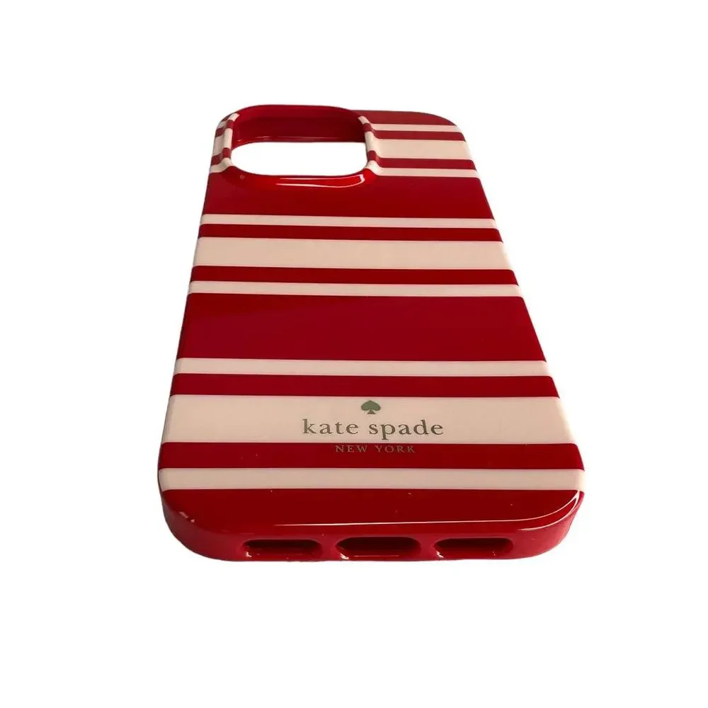 Kate Spade Sailing Stripe iPhone 14 Pro Stability Ring Case